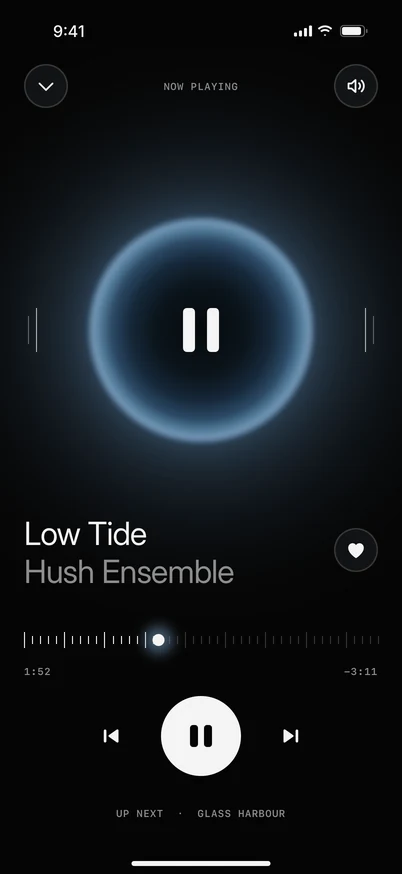 ro. player screen: Low Tide by Hush Ensemble
